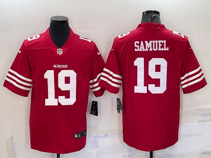 Men San Francisco 49ers #19 Samuel Red New 2022 Nike Limited Vapor Untouchable NFL Jersey